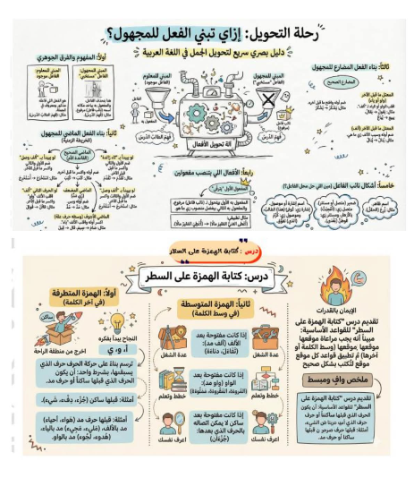 مراجعة ليلة الامتحان عربي اولى ثانوي8